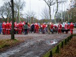 Santas in Pleasure Boat Car Park
