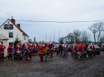 Santas in Pleasure Boat Car Park